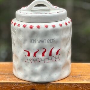 Home Sweet Gnome Ceramic Jar